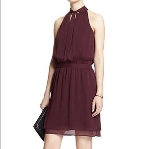 Banana Republic sleeveless tie neck dress